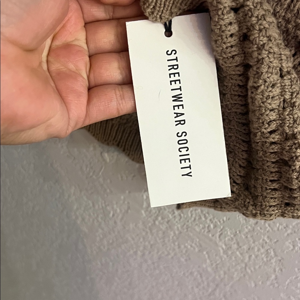 Streetwear Society Brown Knit Camisole - Picture 2 of 7